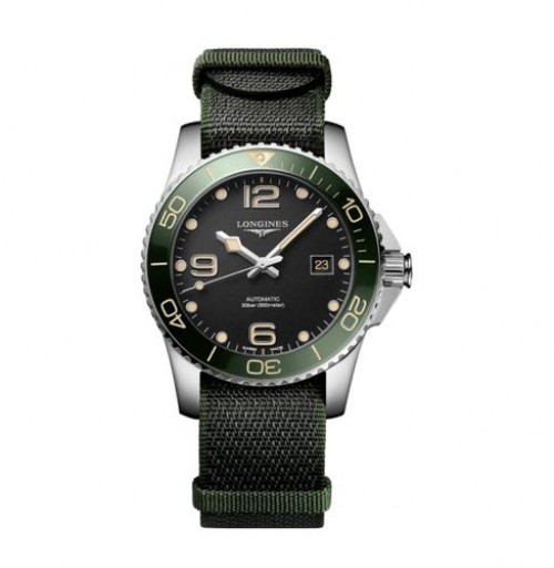 Longines HydroConquest 41mm Green Nato Strap Authetic Store Quality