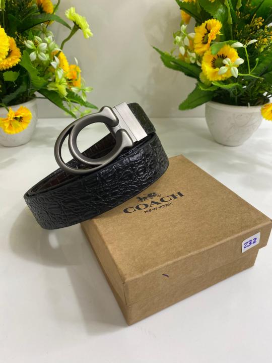 COAC H REVERSE BELT WID OG BOX DUST BAG 232