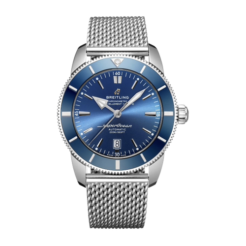 Breitling Super Ocean Heritage Silver Blue