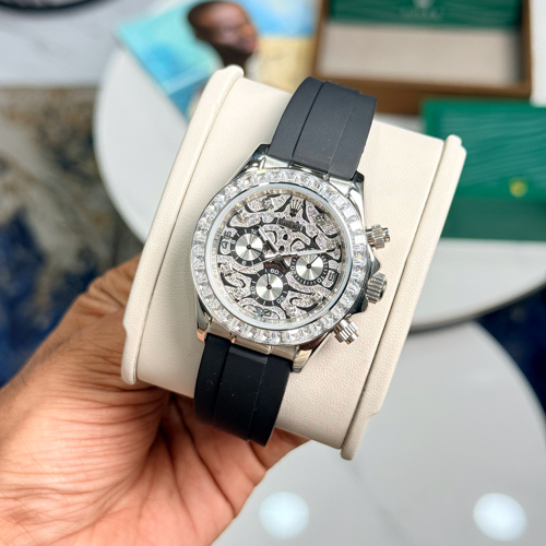 Rolex Daytona Tiger Of Eye Silver