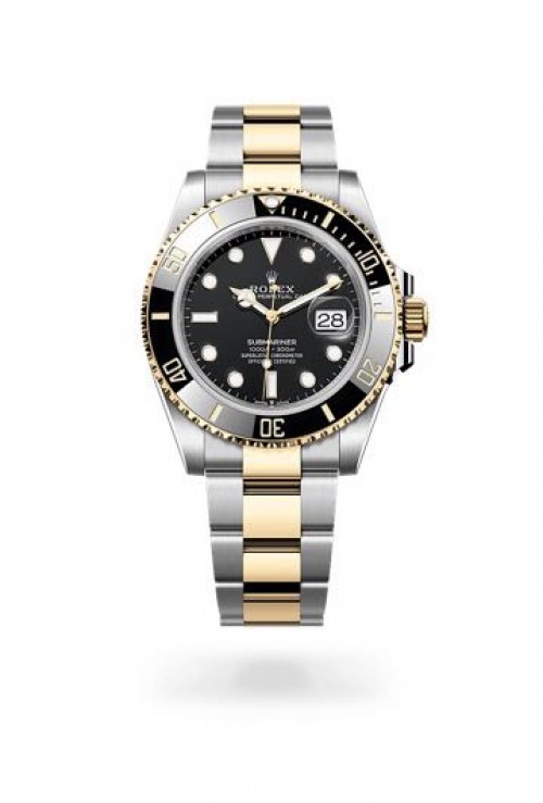 Alternative view of ROLEX SUBMARINE TWO TONE BLACK GOLD