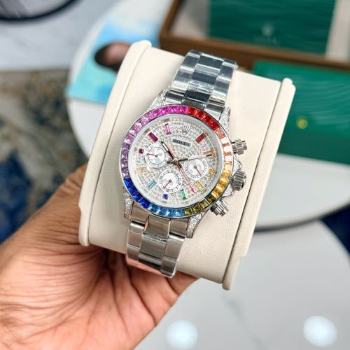 Rolex Daytona Off Catalog Diamond Bezel Diamond Dial