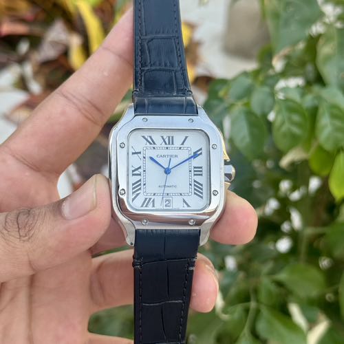 Cartier Santos Black White