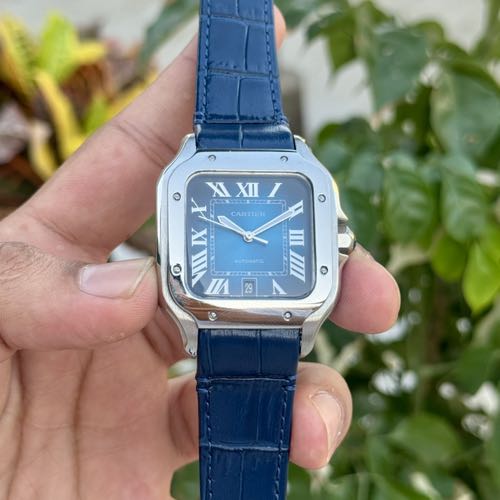 Cartier Santos Blue