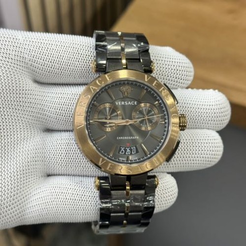 Alternative view of Versace Aion Chronograph Black Metal Authentic Store Quality