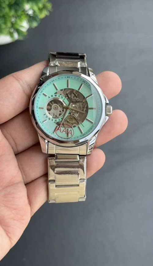 Armani Exchange Gunmetal Automatic