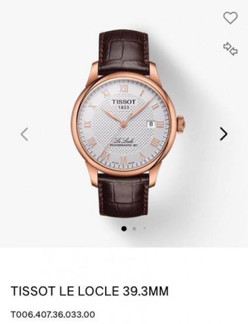 Tissot Le Locle Brown Strap Authentic Store Quality
