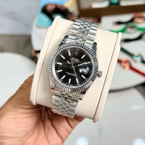 Semi ETA Rolex Date Just Oyster Steel Jubilee Strap