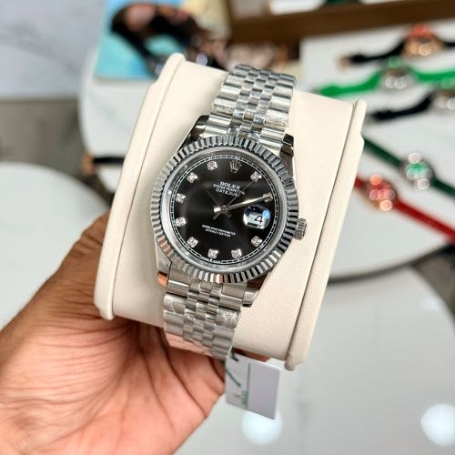 Semi ETA Rolex Date Just Oyster Steel Jubilee Strap
