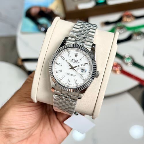 Semi ETA Rolex Date Just Oyster Steel Jubilee Strap