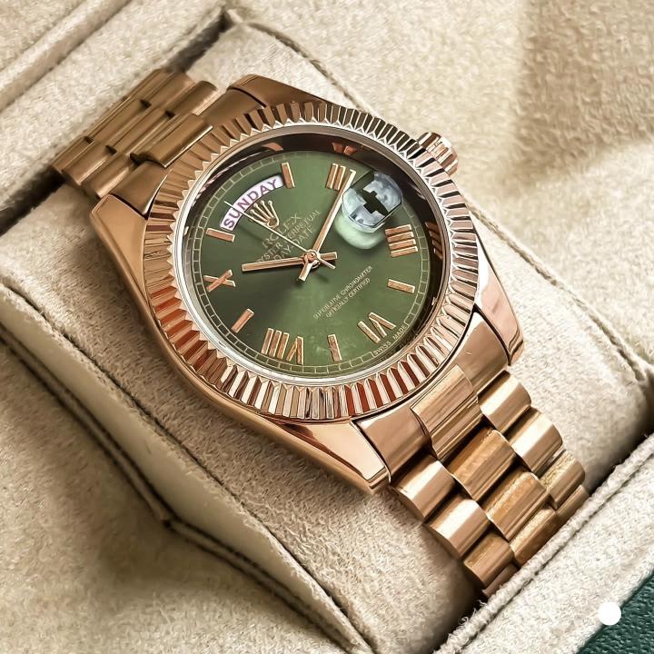 ROLEX DAYDATE ROSEGOLD GREEN DIAL 299