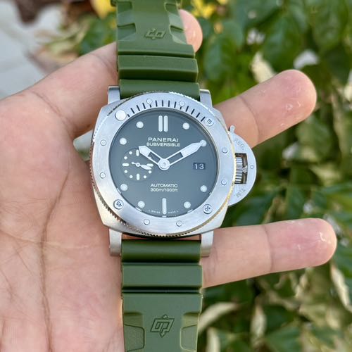 Luminor Panerai Submersible Green Silver