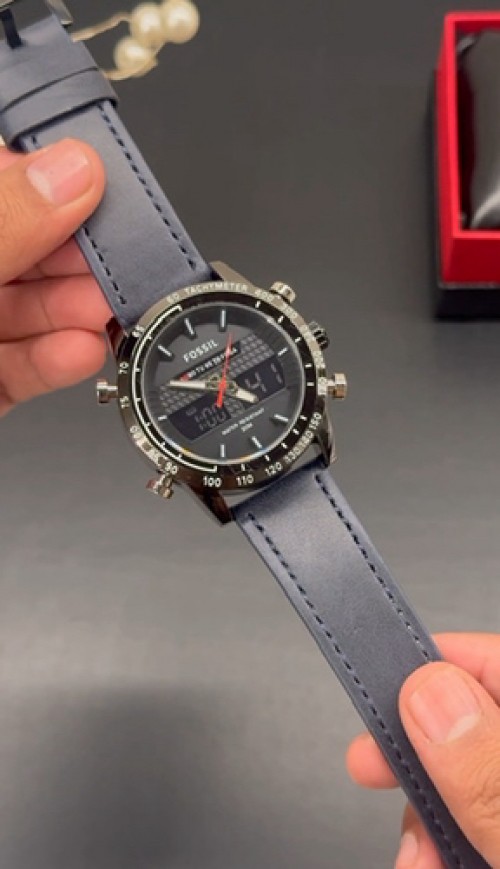 Fossil Hybrid Digital Blue Belt