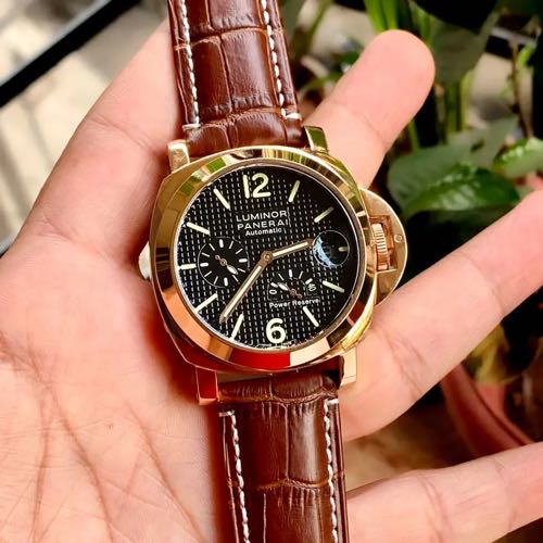 Luminor Panerai Power Reserve Brown Rose Gold