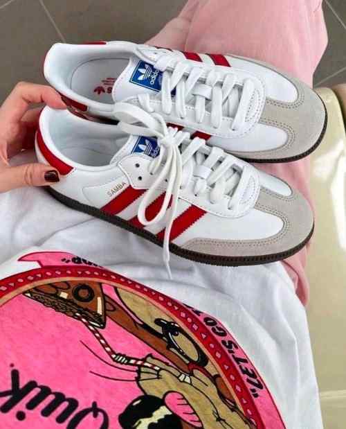 Alternative view of Adidass Samba White Red For Her Fix
