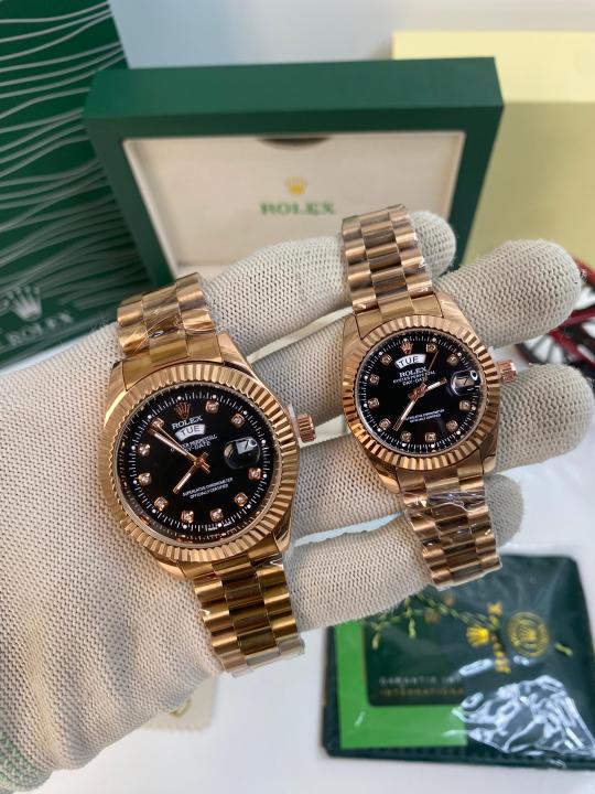 Alternative view of ROLE X JUST DAY DATE COUPLE WATCH