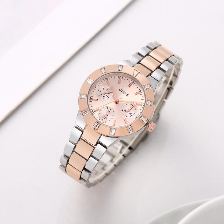 Guess Women Chronograph Rosegold Two Tone