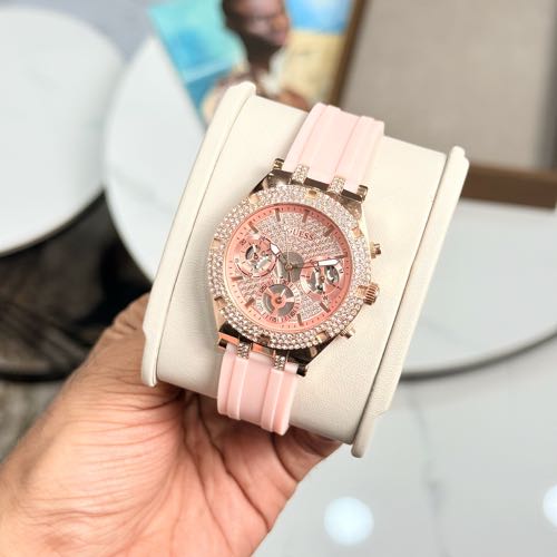 Authentic Grade Guess Heiress Chronograph Watch For Her
