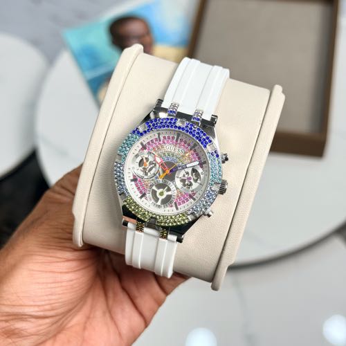 Authentic Grade Guess Heiress Chronograph Watch For Her