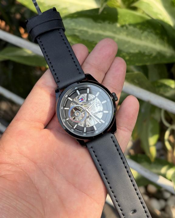 Tommy hilfiger Automatic Leather Full-Black