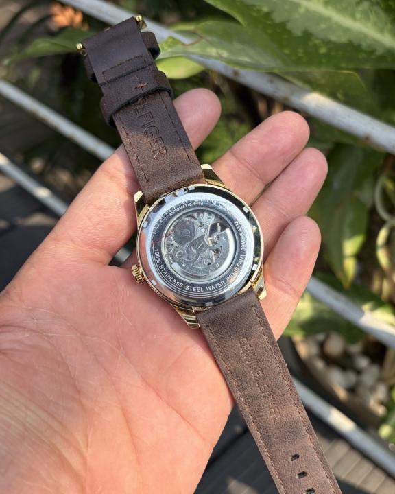 Alternative view of Tommy hilfiger Automatic Leather DarkBrown-Gold-White