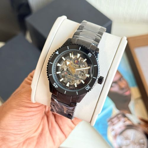 Rado Captain Cook Stainless Steel Skeleton Dial Men S Watch