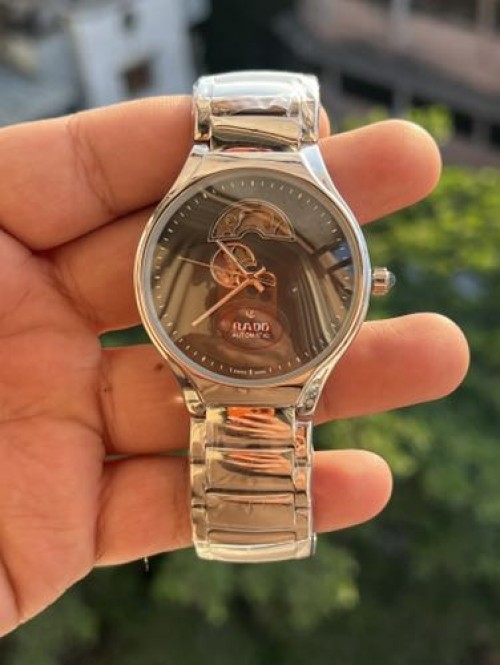 RAD O ROUND AUTOMATIC SILVER BLACK