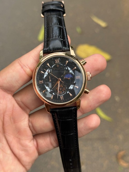 Patek Phillip E Geneve Chronograph Leather