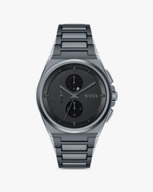 Hugo Boss Steer Chronograph Black Authentic Store Quality