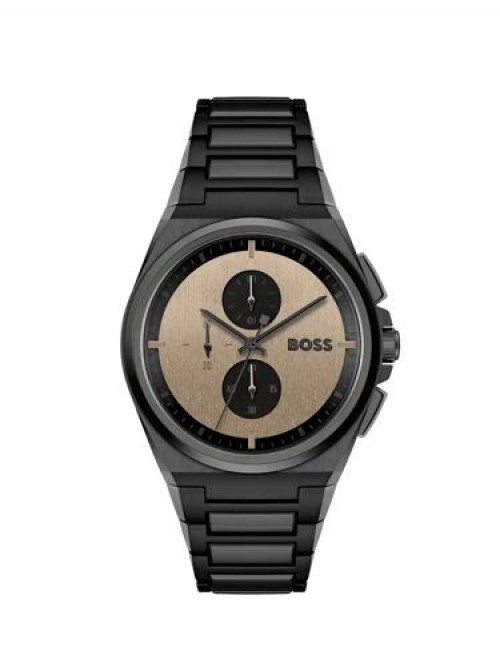 Hugo Boss Steer Chronograph Black Authentic Store Quality
