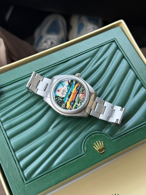 Role X Oyster Perpetual Air King Custom Hand Painted