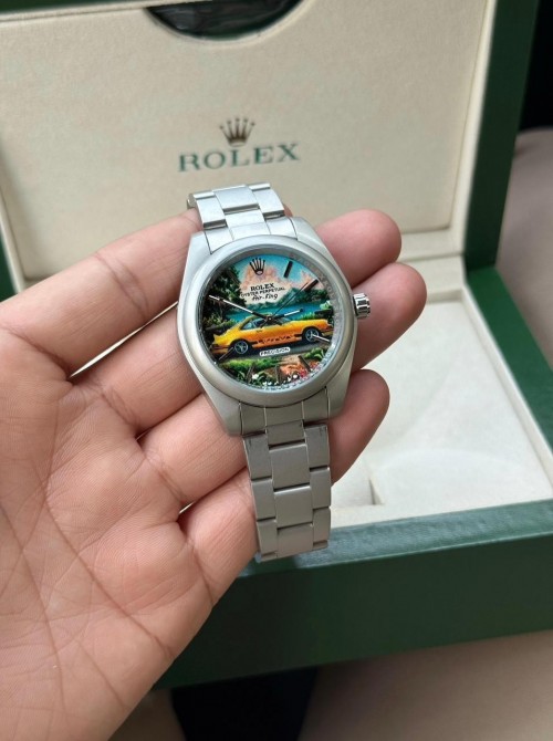 Role X Oyster Perpetual Air King Custom Hand Painted