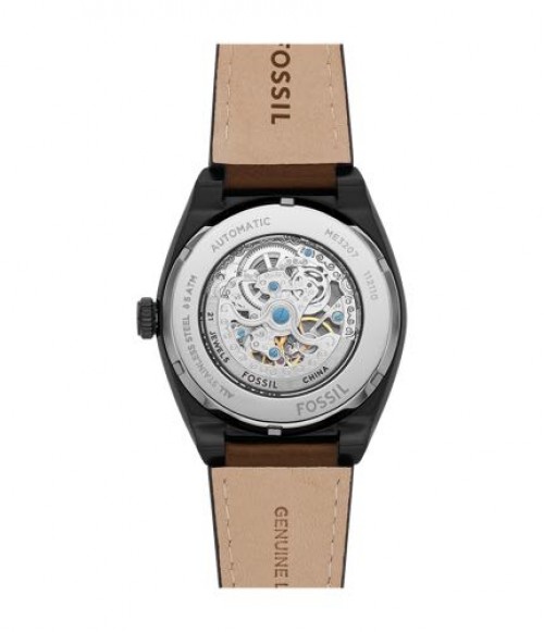Alternative view of FOSSIL EVERETT LEATHER BROWN AUTOMATIC