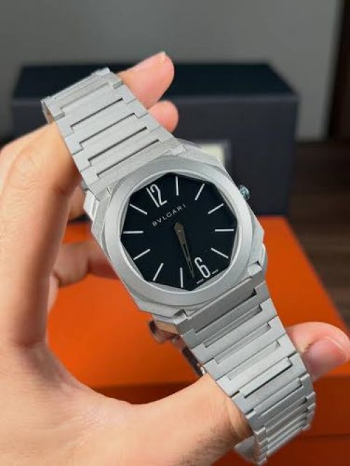 Bvlgari Octo Finissimo Extra Thin Silver Black