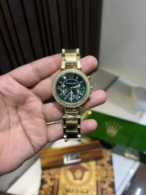 MICHAEL KORS GOLD GREEN