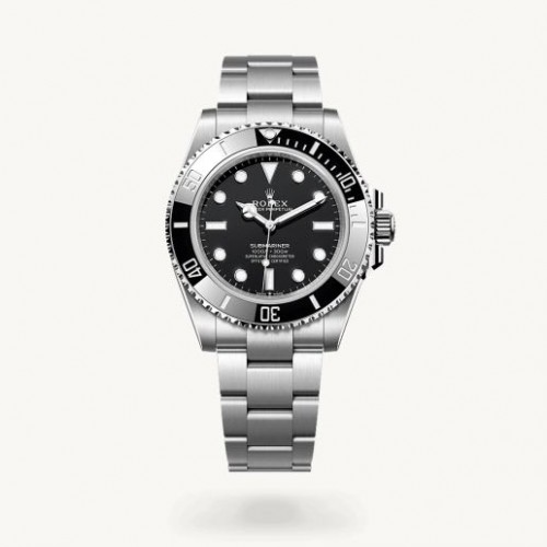 Rolex Submariner Silver Black Dial NO DATE Semi ETA