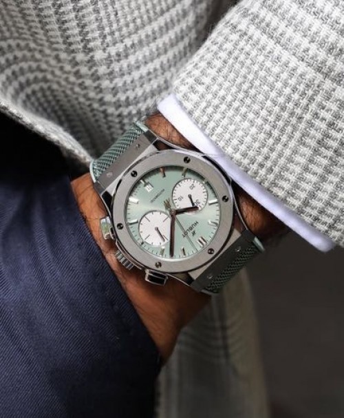Alternative view of HUBLOT CLASSIC FUSION CHRONOGRAPH TITANIUM SAGE GREEN