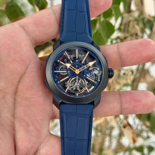 Bvlgari Octo Roma Tourbillion Sapphire Blue Black