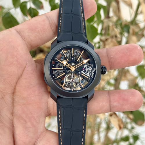 Bvlgari Octo Roma Tourbillion Sapphire Black Orange