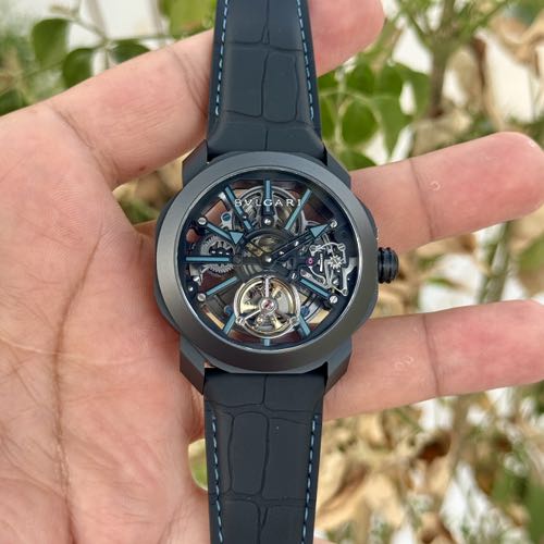 Bvlgari Octo Roma Tourbillion Sapphire Black Blue