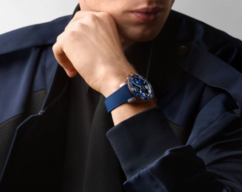 Alternative view of Longiness Hydro Conquest Blue Rose Gold Automatic