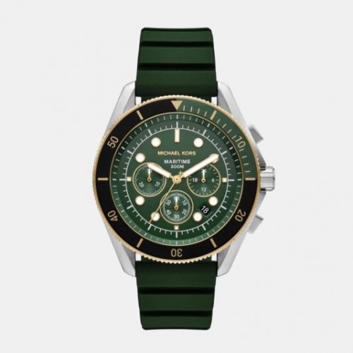 Michael Kors Maritime Chronograph Green Authentic Store Quality