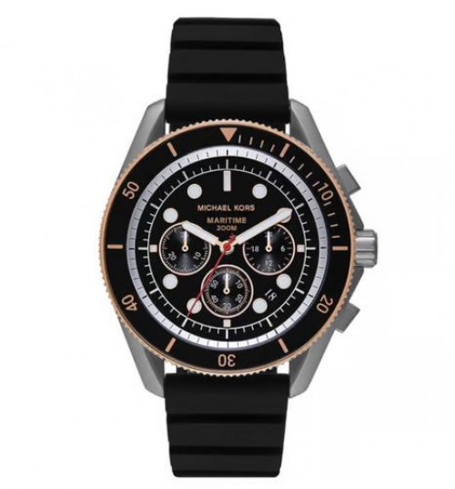 Michael Kors Maritime Chronograph Black Authentic Store Quality