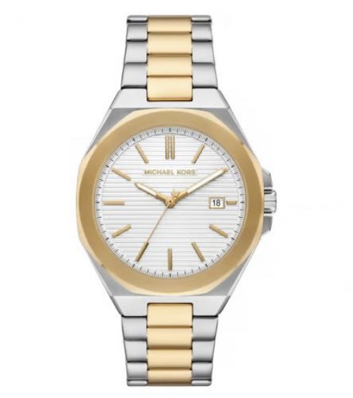 Michael Kors Callum Silver Gold White Authentic Store Quality