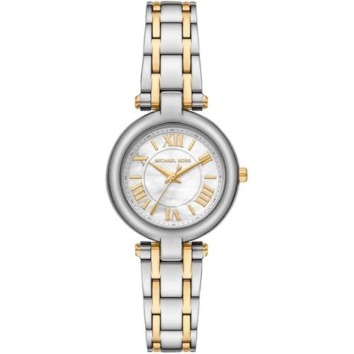 Michael Kors Laney Silver Gold MOP Authentic Store Quality