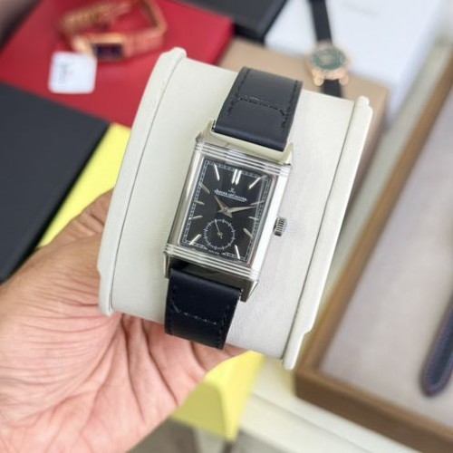 Jaeger Le Coultre Reverso Stainless Steel Black