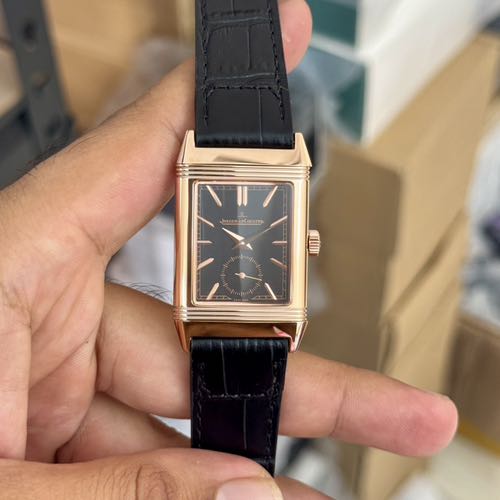 Jaeger Le Coultre Reverso Black Rose Gold