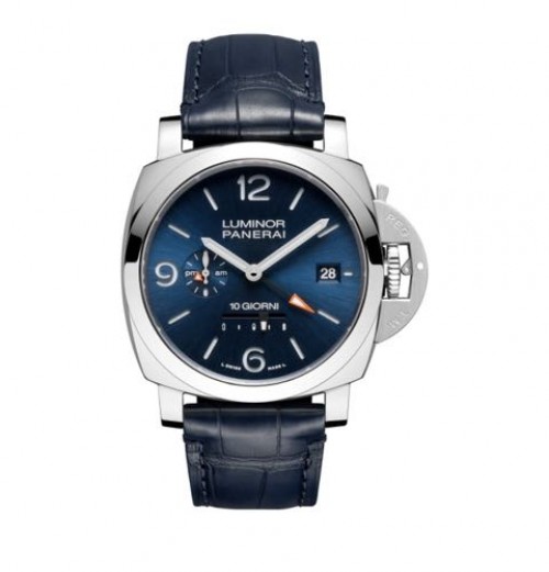 Luminor Panerai Dieci Giorni GMT Ceramica Blue Leather