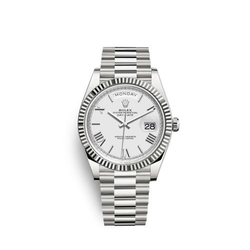 Rolex Day Date Silver White Dial SEMI ETA