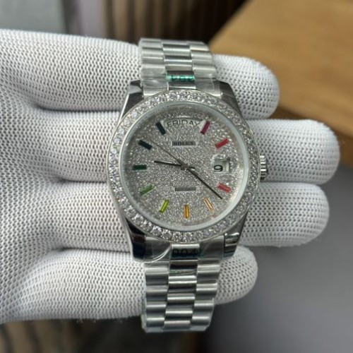 Alternative view of ROLEX Day Date Diamond Bezel